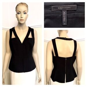 BCBG MAXAZRIA Hailee black sleeveless top